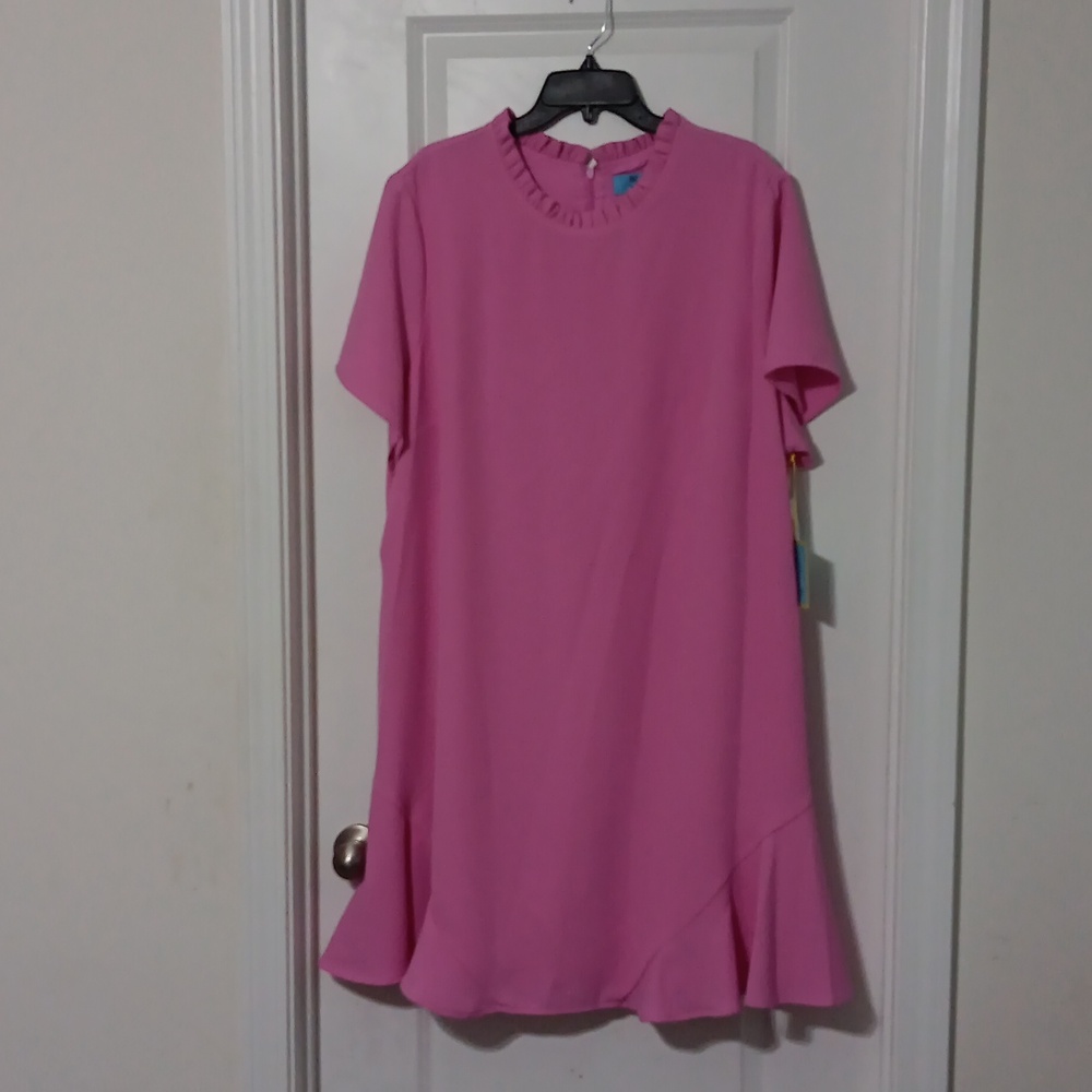 CeCe Vibrant Pink Classic Dress